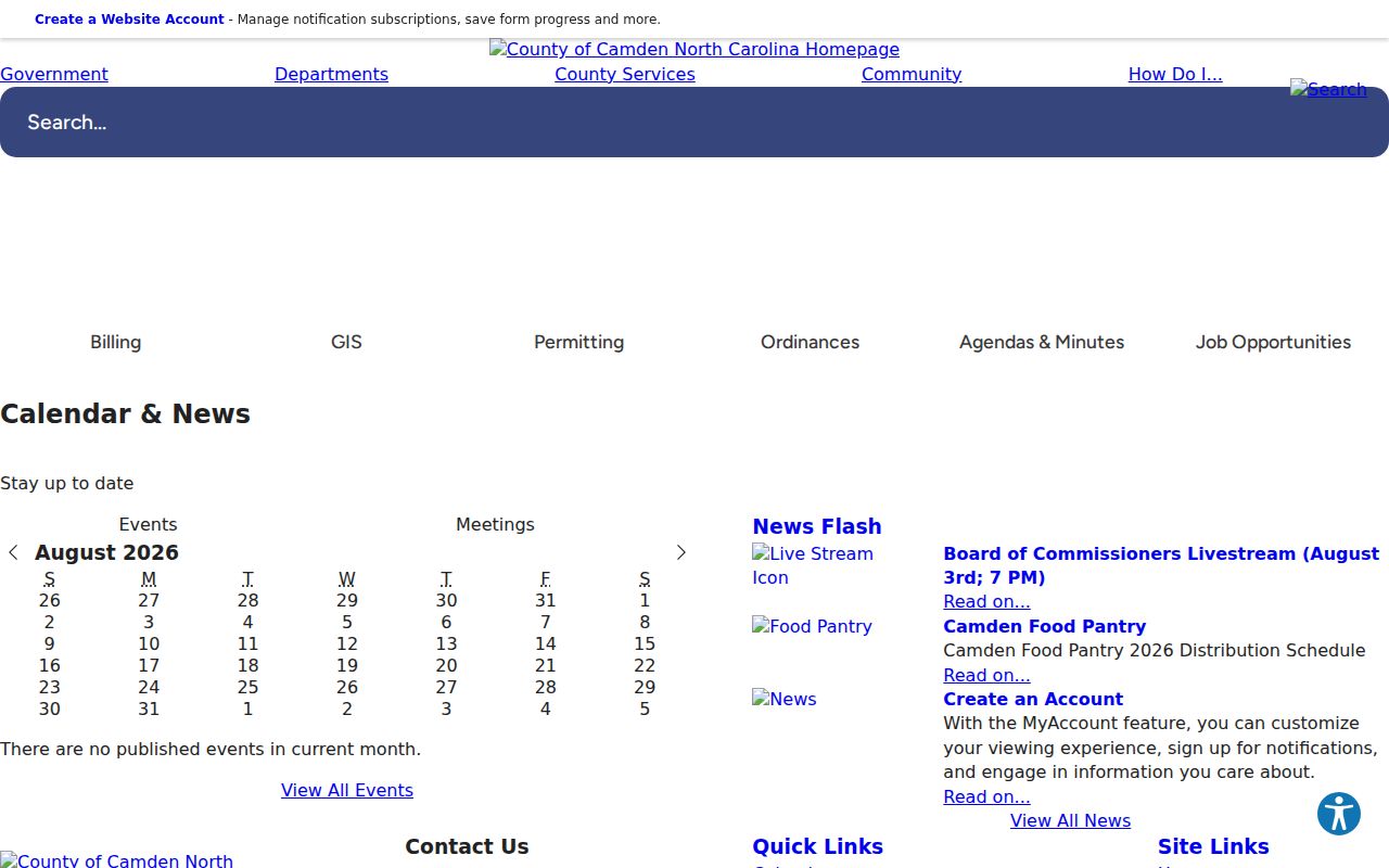 Camden County government criminal records directory